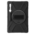 Pikkukuva 1 / 5: Kuori - Samsung - Galaxy Tab S8 Ultra/S9 Ultra - Hybridi - Musta - Integroitu jalusta Svart