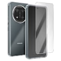 Miniatyrbillede 1 af 4: Beskyttelsespakke til Honor Magic7 Lite TPU-skjul i blød og 7H hærdet glas Moxie Transparent Vit