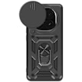 Miniatyrbild 1 av 5: Coque för Xiaomi Redmi Note 14 Pro och 14 Pro Plus Ringstöd Mayaxess Svart Svart