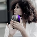 Pikkukuva 4 / 4: Samsung Galaxy Z Fold 2 -kotelosuojaus jäykkä ohut kevytkristalli läpinäkyvä valkoinen Klar vit