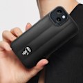 Miniatyrbillede 3 af 5: Case til iPhone 14 Bagside Quiltet Vegansk Læder Forhøjede Kanter Karl Lagerfeld Sort Svart