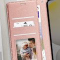 Pikkukuva 3 / 5: Samsung Galaxy S24 FE Lompakko Kotelo Rannekkeen Kanssa Mayaxess Vaaleanpunainen Kupari Rosa