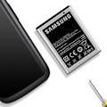 Miniatyrbillede 3 af 5: Internt batteri - AVIZAR - Galaxy Ace S5830 - Kapacitet 1350mAh - Lithium Ion - 3,7 V Svart