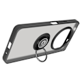 Miniatyrbillede 2 af 6: AVIZAR Hard Case til Xiaomi Redmi A3 - Metalring Support Funktion Sort - Glat - Blandet Svart