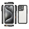 Miniatyrbillede 2 af 4: Coque 360° Foran Bagpå til iPhone 16 Pro Max IP68 Ultra Forstærket Eiger Transparent Vit