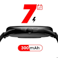 Miniatyrbillede 4 af 5: Sundhed og Sport Smartwatch med AMOLED-skærm Vandtæt IP68 XO Sort Svart