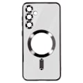 Miniatyrbild 1 av 5: MagSafe Fodral för Samsung Galaxy S24 Plus Silikon Svart Chrome Contour Svart