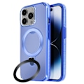 Miniatyrbillede 1 af 6: Coque MagSafe til iPhone 14 Pro Max Stødabsorberende med Foldsupport Blå Blå