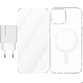 Pikkukuva 2 / 2: Kuori iPhone 15 Plus ja Näytönsuojakalvo sekä USB-C-laturi - 4smarts - Kirkas