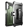 Miniatyrbild 1 av 5: Grönt fodral för Samsung A14 5G Stötsäkert Kickstand Hållare Bältesklämma, Supcase Grön