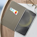 Miniatyrbillede 3 af 6: Etui til Samsung Galaxy S24 Plus - AVIZAR - Pungholderfunktion - Grøn - Halvstiv - Glat Grön