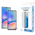 Pikkukuva 4 / 4: Galaxy A05s Suojapaketti TPU Pehmeä Kuori ja 7H Karkaistu Lasi Moxie Läpinäkyvä Vit