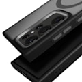 Miniatyrbillede 2 af 6: Coque MagSafe til Samsung Galaxy S24 Ultra Mat Frostet Bagside Sort Kant Svart