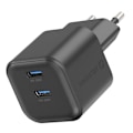 Miniatyrbild 1 av 5: USB C-laddare - Swissten - 20W - GaN - Snabbladdning - Power Delivery Svart