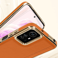 Pikkukuva 4 / 6: Kotelo Xiaomi Redmi Note 12S:lle - AVIZAR - Puolijäykkä Nahkaefekti Pehmeä Contour - Ruskea - Kiiltävä - Mixed kastanj