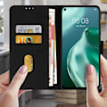 Miniatyrbillede 3 af 4: Étui Folio - AVIZAR - Huawei P40 Lite 5G - Sort - Porte-kort - Video støtte Svart