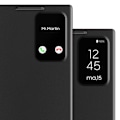 Pikkukuva 5 / 6: Nahkakotelo Galaxy S22 Ultra Näyttöikkuna Korttipidike Musta Svart
