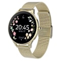 Miniatyrbillede 1 af 6: Dameforbundet ur med elegant rustfrit stål mesh armbånd Forever Gold Gul