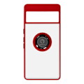 Miniatyrbillede 1 af 5: Cover til Google Pixel 7 Pro Bi-materiale Metal Ring Video Support Rød