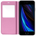 Miniatyrbillede 4 af 4: Apple iPhone SE 2020 / 8 / 7 Case Display Window Flip Folio Ultrathin Pink Rosa