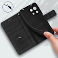 Miniatyrbillede 3 af 4: Cover - AVIZAR - Xiaomi Mi 11 Lite - Sort imiteret læder - Pung - Videosupport Svart