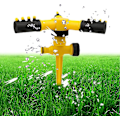 Miniatyrbillede 2 af 4: Havesprinkler, 360° automatisk roterende justerbar plænesprinkler, nem slangeforbindelse med spydbase, havevandingssystem