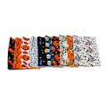 Pikkukuva 1 / 8: 10 arkkia Halloween-puuvillakangas Ghost Pumpkin Skull Print Pattern -tee-se-itse puuvillakangaspaketit ompelua varten 25x25cm / 9,8x9,8 tuumaa