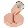 Miniatyrbillede 5 af 8: E27 E26 Væglampe Base 180 Grader Op og Ned Justerbar Jern Dekoration Pære Fatning til Soveværelse Stue Rose Gold