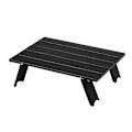 Miniatyrbillede 1 af 5: WEST TUNE Ultralet Aluminium Foldebord til Camping, Rejser, Picnic, Grill og Seng - Bærbart Udendørsbord Sort