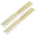 Miniatyrbilde 3 av 7: 2 stk Profesjonell rustfritt stål hårklipp Kam Salon Frisør Kam Styling ToolGold