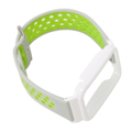 Miniatyrbild 5 av 8: Andningsbart watch i silikon med skyddande bumperfodral Case Passar för Mi Band 7 Pro Grå grönt och vitt case