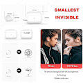 Pikkukuva 2 / 5: Näkymättömät nappikuulokkeet mini piilotettu bluetooth-kuuloke piilotetut mini langattomat kuulokkeet näkymättömät