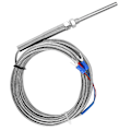 Miniatyrbillede 1 af 8: M8 gevind PT100 platinmodstand termoelement 50 mm probe temperatursensor ledning 0-400 ℃ (5 m)