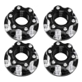 Miniatyrbilde 1 av 8: 4 stk M4 utskjæringssekskantmuttere aluminiumslegering Passer til HSP Sakura D3 D4 1/10 RC CarBlack