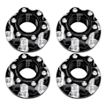 Pikkukuva 1 / 8: 4 kpl M4 Carving kuusikulmamutterit alumiiniseos sopii HSP Sakura D3 D4 1/10 RC CarBlack