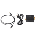 Pikkukuva 1 / 8: Digitaali-analogimuunnin DAC-dekooderi Toslink- ja koaksiaalituloilla analogisille 2RCA-lähdöille Musta isäntä USB -kaapeli kuituoptinen kaapeli
