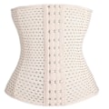 Miniatyrbilde 4 av 5: Skulpturerende midjeinnstrammer: Pustende shapewear for kvinner L hvit