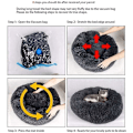 Miniatyrbillede 5 af 5: Blød og hyggelig plys donut seng til hunde og katte - Rund kurv, varm og blød, perfekt til hvalpe, søvn (ca. 35-40 cm i diameter)