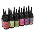 Miniatyrbillede 2 af 8: 12 stk UV-harpiks Assorterede Farver Hurtig Hærdende Levende Farve Bredt Anvendt UV Epoxy Harpiks til DIY Smykkefremstilling