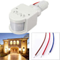 Miniatyrbild 3 av 5: 15M AC110V-220V PIR 10-100W Infraröd Rörelsesensor Universell Induktiv Strömbrytare Vit