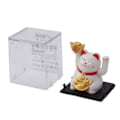 Miniatyrbillede 3 af 7: 2-tommers solcelledrevet vinkende arm Lucky Cat Ornament Bydende vinkende hånd Rigdom Fortune Cat White