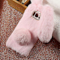 Miniatyrbillede 4 af 5: Bunny Design Rhinestone Furry TPU Telefoncover til Samsung Galaxy S8 Zekai Sort Style F Samsung Galaxy S8