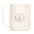 Miniatyrbillede 6 af 8: Mælkeskummerkande i rustfrit stål, skummekanden, blandingskop, kande til kaffedrikke, 450 ml, hvid