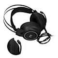 Miniatyrbillede 8 af 8: Gaming Headset med kabel, behagelig surround stereo lyd, RGB-hovedtelefoner med omnidirektionel mikrofon, sort