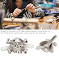 Miniatyrbillede 7 af 8: 20 stk DIY nitter stud kranium formet punk nitter til armbånd Tasker Tøj Læder Craft Sølv 13x18mm