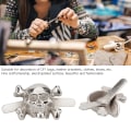 Pikkukuva 7 / 8: 20kpl DIY Rivet Stud Skull Muotoiltu Punk Niitit Rannekoruihin Laukut Vaatteet Nahka AskarteluHopea 13x18mm