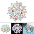 Miniatyrbilde 3 av 6: Krystallglass Rhinestones Dekorasjon DIY Klær Smykker Tilbehør (AB Farge Sølv Base)