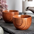 Miniatyrbillede 4 af 5: 4 x Mini Trækop Håndlavet Kaffe Te Øl Juice Mælk Krus 75ml