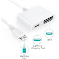 Pikkukuva 2 / 5: HDMI-sovitin, HDMI-sovitin yhteensopiva iPhonen 1080p Lightning Digital AV -sovittimen kanssa