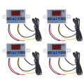 Miniatyrbillede 1 af 8: 4 STK LED Digital temperaturregulator Varme Køling Termostat Switch Modul 12V 120W